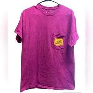 Us Versus Them Burgundy Tee Shirt Size Medium
